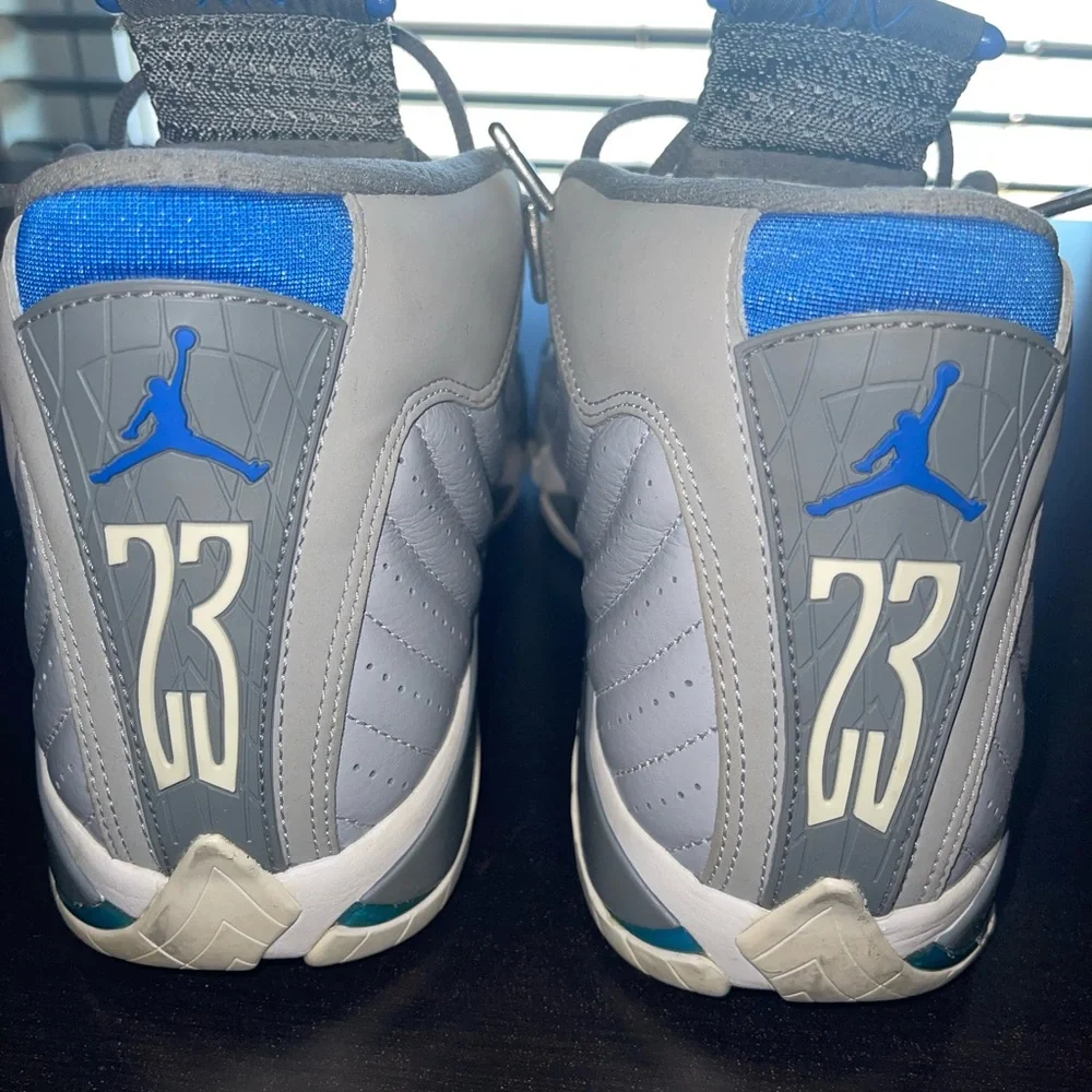 Air Jordan 14 Wolf Grey Shoes Men’s Size 11 - Picture 3 of 4